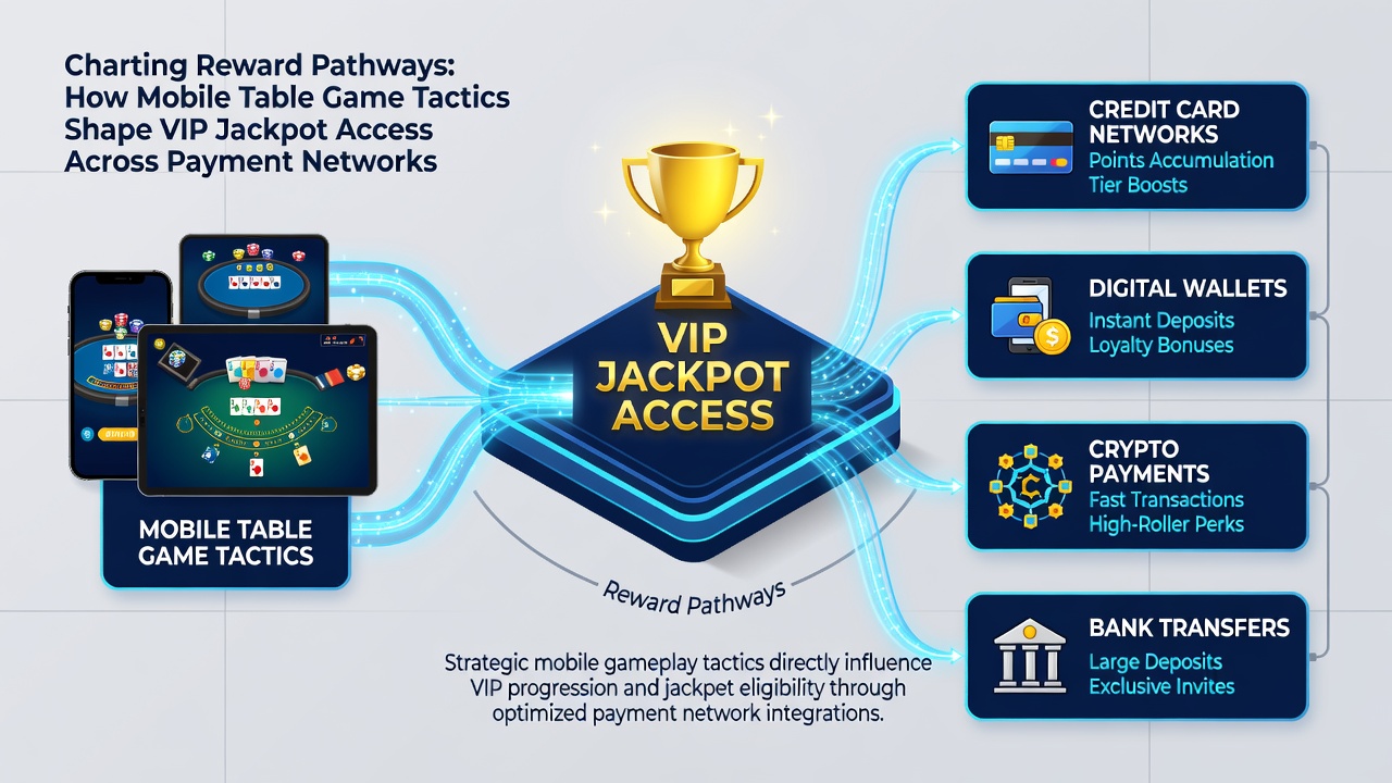Darstellung von Zahlungsnetzwerken und VIP-Jackpot-Zugängen in mobilen Spielen